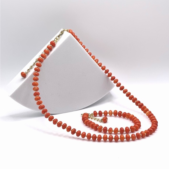 Coral Gemstone Necklace/Choker - Picture 5 of 8